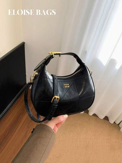 Túi xách da thuộc kiểu Hàn Quốc cổ điển năm 2026, thiết kế chần bông, có thể xách tay hoặc đeo chéo, túi đeo vai đa năng tiện dụng cho công sở và thường ngày dành cho nữ.