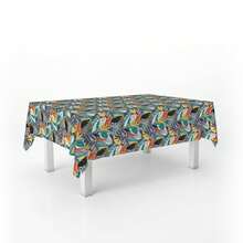 Kiva Waterproof And Stain-Resistant Oilcloth Tablecloth - Sizes From 100x140 To 300x140 Cm And Round 140 Cm - Oilcloth Tablecloth: Protection And Style For Your Table - Available In 13 Designs - 選項13 - 查看 1