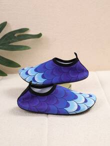 1 đôi dép đi nước in họa tiết vảy cá chuyển màu cho trẻ em, dép xăng đan mùa hè nhẹ, chống trơn trượt cho bé trai và bé gái, thoáng khí, nhanh khô, thích hợp cho các hoạt động dưới nước, đi biển, cắm trại. - Nhiều màu - Xem 5