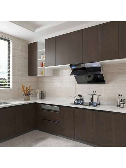 1 rulle brun träådringsmönstrad avtagbar vattentät självhäftande vinyltapet, lämplig för kök, badrum, sovrum, vardagsrumsbänkskiva, möbler, heminredning och renovering, lätt att ta bort, kan användas som väggdekor, sovrumsdekorklistermärke, heminredning, vardagsrumstapet, festdekor, vardagsrumsinredning, kontorsinredning, heminredningsartiklar, väggdekor, badrumsinredning, rumsinredningstillbehör, husdekorationstapet