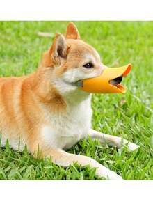 Breathable & Comfortable Dog Muzzle, Anti-Barking Anti-Biting Anti-Chewing Anti-Destruction Pet Muzzle, Suitable For Small Dogs - Yellow - View 3