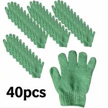 40pcs Exfoliating Bath Gloves, Bath Gloves, Double Sided Exfoliating Gloves For Spa, Massage And Body Scrub, Body Scrub Bath Accessories Daily Cleaning Keep Hygiene - Multicolor - View 7