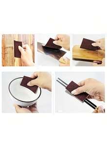 Magic Cleaning Sponge Set - Versatile Scrub Pad For Pots, Pans, Tiles And Descaling - Rust Removal, Dishwashing And Iron Removal - Scratch Free Materials - Home And School Cleaning Supplies - 10件 - 查看 5