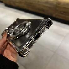 S26Ultra Magnetic Shock-Proof Phone Case With Airbag Protection, Applicable To S Series Phones S25, S23FE, S22 And 17, 16, 15, 14, 13, 12, 11 - Black - View 9