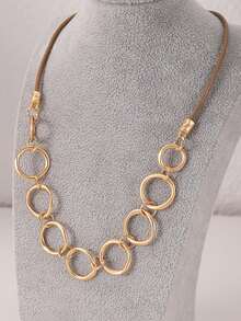 1PC Chain Necklace Display Stand, H-Shaped Pendant Necklace Jewelry Storage Rack - Multicolor - View 7