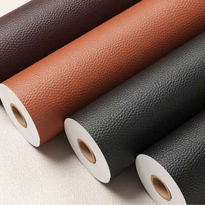 柔软舒适、耐热、强力粘性、防刮耐磨、经久耐用的仿皮修补贴——自粘式仿皮修补胶带，适用于沙发和椅子。快速修补破洞和撕裂处。易于使用。是汽车座椅维修和家具翻新的理想之选。时尚设计。便捷胶带。居家必备。父亲节、母亲节或情人节的完美礼物。
