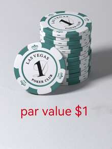 10片/5片/1片装派对卡牌游戏筹码、棋盘游戏筹码、休闲游戏筹码、派对活动筹码 - 查看 20