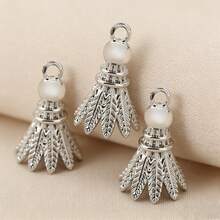 1 chiếc/3 chiếc mặt dây chuyền tự làm, hình cầu lông cá nhân hóa, chất liệu đồng, phụ kiện trang sức mạ vàng 18K. - Mặt dây chuyền cầu lông DIY - Xem 10