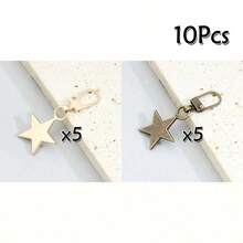 Revive Old Zippers - Detachable 5-Pointed Star Zipper Pulls, Personalized Decorative Small Accessory, Versatile Star Zipper Heads, Multiple Colors Available - Multicolor - View 26