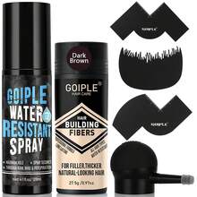 Goiple Men's Hair Fiber Locking Hold Spray, 24H Waterproof & Sweatproof Strong Hold, Barber-Approved For Hair & Beard, Locks Hair Fibers To Prevent Shedding, Boosts Natural Volume & Enhances Hairline, Residue-Free Formula,Gym,Rainy Days, Daily & Outdoor Use - 7pcs Dark Brown - View 13