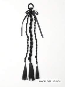 1 chiếc dây buộc tóc đuôi ngựa xoắn cho trẻ em, chịu được nhiệt độ cao, kiểu dáng thời trang cho bé gái. - Nhiều màu - Xem 3