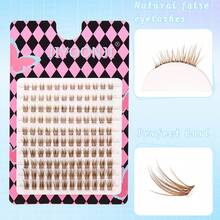 120pcs Brown False Eyelash Clusters, Natural & Realistic, 6-12mm, DIY Eyelash Extension, Suitable For Beginners, Easy To Use - C - View 10