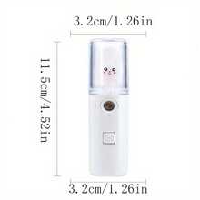 Handheld Nano-Spray Hydrating Instrument, Cold Spray, Gentle And Non-Skin-Damaging, 30ML Water Tank Capacity, Independent Transparent Protective Cover, USB Charging (150 MAh Lithium Battery), Compact And Portable, To Meet Daily Hydration Needs. - Multicolor - View 3