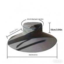 1 pieza Sombrero de cubo de ala ancha para hombres, sombrero de alta calidad transpirable para pesca, senderismo y camping - sombrero de pescador - Ver 10