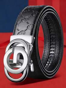 MMJ Finswift 男士商务G字母锌合金自动扣皮带，时尚休闲黑色CC字母百搭皮带，是馈赠亲朋好友的理想节日礼物 - 彩色 - 查看 10