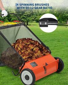 Cleaning Cart & Accessories - Orange and Black - View 4