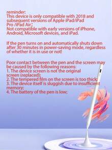 Capacitive Pen Compatible With Apple Pencil 1/2 Pen To Prevent Accidental Touch, Multi-Color Color With Magnetic Suction Function, Latest Apple Tablet Specific Pen Suitable For Pro Mini 6 Air 2025 2024 2023 2022 2021 2020 2019 2018 Compatible With Apple Pen Pencil - View 5