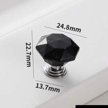 5个塑料拉手，抽屉拉手，橱柜门拉手，灯笼式亚克力小拉手 - 多色 - 查看 7