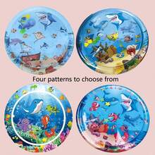 Inflatable Round & Square Cat Sensing Play Mat, Pet Water Bed, Dog & Cat Summer Cooling Mat, Animal Water Sensing Play Mat, Water Bed Mat, Thick PVC Anti-Scratch, Cooling & Comfortable Pet Pad - Multicolor - View 12