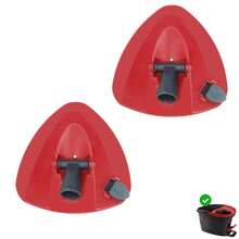 Home Times Red Mop Base Compatible With 2-In-1 Turbo EasyWring Mop, Triangular Rotating Mop Head Disc, Plastic Cover For Mop Accessories - B - 查看 8