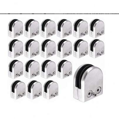 SENDERPICK 8-10mm For Various Glass Materials 20 * Stainless Steel Glass Clamps