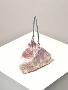 （随机图案）迷你钱包、亮片包、印花包、刺绣包、新奇包、晚宴包、派对服装、舞会包、舞会配饰、婚礼用品、优雅女士钱包、女士礼物 - 彩色 - 查看 6