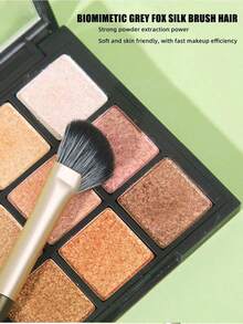 1支绿色新月形轮廓刷，用于鼻部和颧骨提亮、晕染和修容，化妆刷，柔软S号，粉底刷，遮瑕刷，腮红刷，轮廓刷，腮红刷，修容刷，散粉刷，粉底刷，腮红刷，赠品 - 彩色 - 查看 5