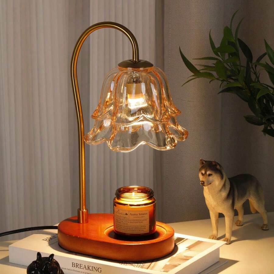 Candle Warmer Lamp With Timer And Dimmer For Home Room Decor, Brithday Gifts For Women,  Mother's Day Gifts,Christmas Lighting, Christmas Decorations, Christmas Gifts, Valentine's Day And New Year Gifts(No Scented Candles) - Amber - View 1