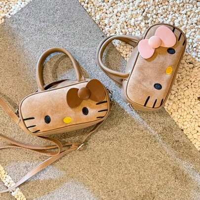 SANRIO 新款复古多功能迷你斜挎包，时尚便携必备物品收纳单肩包，手提包