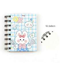 A5 Cute Notebook Spiral Bound Notebook, Minimalist Butterfly Dream Series + Cooking Rabbit Notebook - Multicolor - View 6