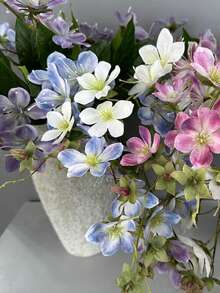 1pc/2pcs Artificial Jasmine Hanging Decor, Silk Flower Ornament, Lifelike As Real Flowers, Suitable For Balcony, Wedding, Home, Party, Graduation Ceremony, Vase, Spring Decoration, Wedding Accessories, Wedding Decor - Multicolor - View 3