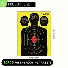 10pcs 18"X24" Neon Shooting Targets - Vibrant Practice Targets, Easy To Hit And Visible - Multicolor - View 5