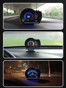 OBD+GPS HUD P24 车载 OBD 抬头显示器 HUD 车载电脑 数字速度表、水温表、油耗表、倾角表 - A - 查看 3