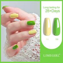 Limegirl 6色凝膠指甲油套組，快乾持久，柔和春季色調（紫色、櫻花粉、嬰兒藍），夢幻小鎮系列，馬卡龍亮麗溫柔指甲油套組，適合女性禮物 - 彩色 - 查看 5