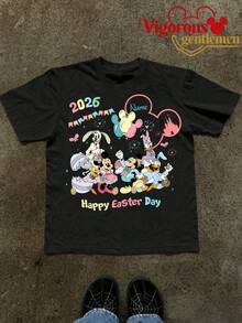 Disney Our Family's 2026 Cruise Trip Commemorative T-Shirt, Family Matching T-Shirt, Travel Matching T-Shirt - 黑色 - 查看 2