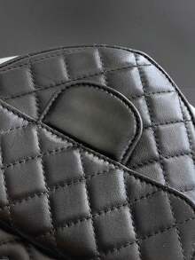 Black Quilted Heart - Shaped Chain Crossbody Bag For Women - 19 * 18 * 6cm - Elegant Casual Shoulder Purse​ - 黑色 - 查看 7
