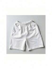 Conjunto para hombre estilo streetwear casual con estampado gráfico de texto divertido algodón cómodo ajuste holgado cuello redondo manga corta primavera verano uso diario set de playera y shorts - Blanco 1 - Ver 4