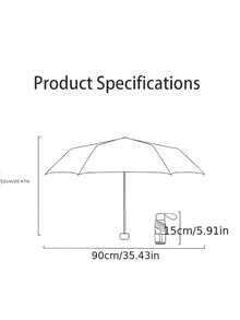 6-Fold Mini Portable Folding Umbrella UV Protection Windproof Lightweight Pocket Umbrella - A - View 3