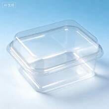 100个全新一次性耐用草莓蛋糕包装盒 - 查看 4