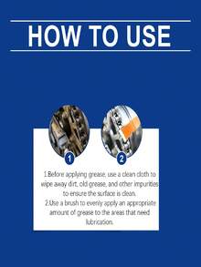 多用途白色锂基润滑脂，机械润滑膏，润滑剂，日常多功能降噪顺滑润滑剂，清洁防锈润滑剂，链条润滑剂，齿轮润滑剂，轴承润滑剂 - 膏狀 - 查看 4