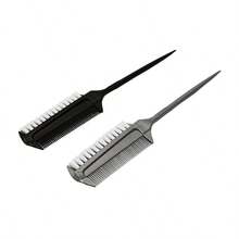 1pc Multifunctional Hair Comb, Suitable For Latin Dance Hairstyles And Smooth Hair, Equipped With Pointed Tail Comb And Spacing Comb, Ideal Hair Styling Tool And Hair Accessory For Barber Salon Beauty Travel Essential,Hair Products, Home Sleeping Bath Decor Hair Tool Kit,Summer,Holiday - Black - View 4
