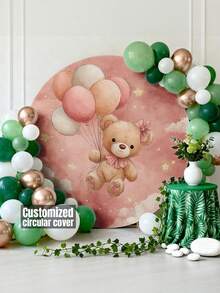 Customized Round Backdrop - Perfect For Romantic Weddings, Graduation Celebrations, Holiday Parties, Anniversary Parties, Autumn Celebrations And Photography Studio Shoots - Multicolor 04 - View 1