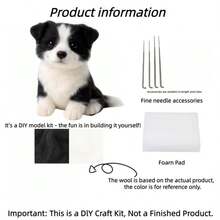 1 set kit de împâslire cu acul pentru animale, kituri de împâslire pentru începători și adulți cu tutoriale pas cu pas, kit de împâslire DIY pentru câini, ornamente decorative drăguțe și amuzante pentru casă, cadouri inedite pentru ziua de naștere, Ziua Îndrăgostiților și Paște - Corgi - Vizualizare 13