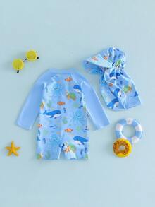 Baby Boys Swimwear - 淺藍色 - 查看 7
