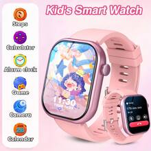 儿童智能手表，带音乐控制、来电提醒、计步器、自定义壁纸，兼容iOS和安卓系统，时尚男女童礼物 - 查看 14