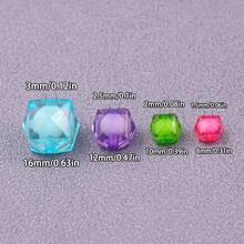 10-100 hạt acrylic, hạt vuông, hạt trang trí tự làm trang sức, vòng tay, vòng cổ, phụ kiện túi xách. - tự làm lấy - Xem 7