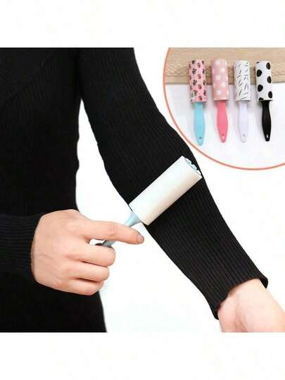 2/4 Mini Detachable Lint Rollers, Flocked Rollers, Portable Lint Removers, Available In Random Colors. They Can Be Put In Your Bag And Used Anytime To Tidy Up Your Clothes And Maintain Your Personal Appearance, Helping You Keep Your Clothes Clean And Tidy.