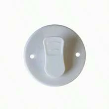 6个塑料浴帘夹，防风防溅，带粘胶和加重帘片固定器，适用于家用浴室浴帘。 - 彩色 - 查看 1