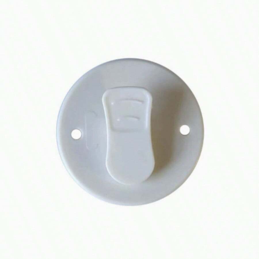 6个塑料浴帘夹，防风防溅，带粘胶和加重帘片固定器，适用于家用浴室浴帘。 - 彩色 - 查看 1