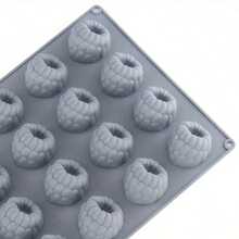 1 pieza Molde de silicona para Charlotte de frambuesa, 24 moldes de hornear antiadherentes aptos para tartas de frambuesa, pasteles mousse, rollos de merengue, accesorios de repostería - Multicolor - Ver 9